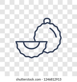 Durian icon. Trendy linear Durian logo concept on transparent background from Fruits and vegetables collection