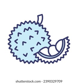 Durian icon vector on trendy design