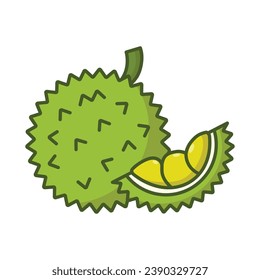 Durian icon vector on trendy design