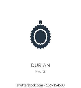 Durian icon vector. Trendy flat durian icon from fruits collection isolated on white background. Vector illustration can be used for web and mobile graphic design, logo, eps10