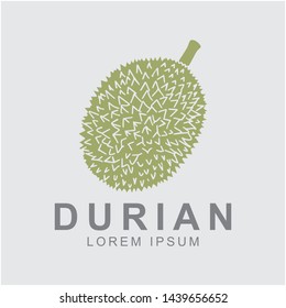 Durian logo concept. king of fruit