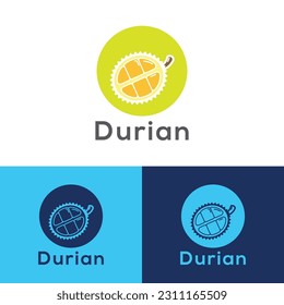 Durian logo design vector template,