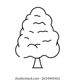 durian tree jungle amazon line icon vector. durian tree jungle amazon sign. isolated contour symbol black illustration