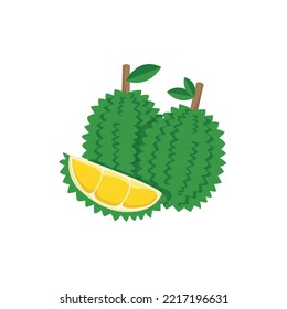 Diseño de vectores de durión, logotipo de durión
