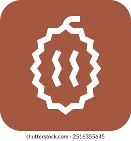 Durian Vector Icon Design Illustration