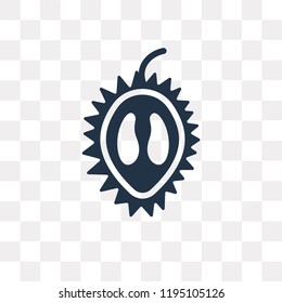 Durian vector icon isolated on transparent background, Durian transparency concept can be used web and mobile