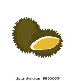 Durian vector illustration, can be used for various needs such as books or complementary animations, pictures or videos. beautiful and attractive fruit