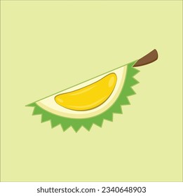 The Durian Vector Illustration captures the essence and uniqueness of the exotic tropical fruit.  Eps 10