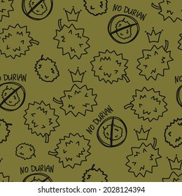 Durians, Seamless Pattern Background for your design