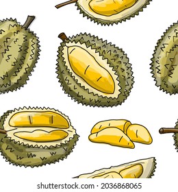 Durians, Seamless Pattern Background for your design