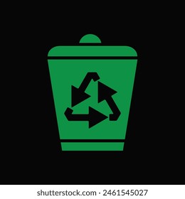 Dusbin Trash icon eps with background
