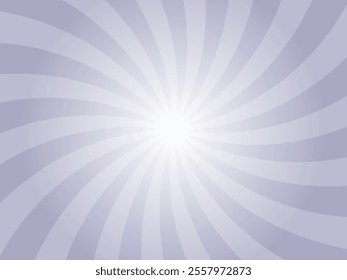 Dusk gray color sunburst background. Abstract sunbeams design wallpaper. Colorful spinning lines for template, banner, poster, flyer. 