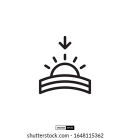 dusk icon, design inspiration vector template for interface and any purpose