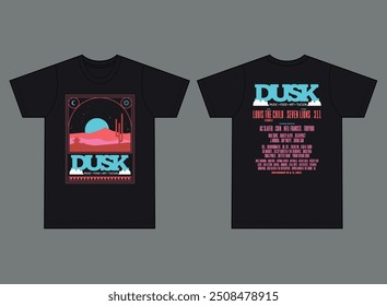 Dusk Lineup tee shirt design for men and women 