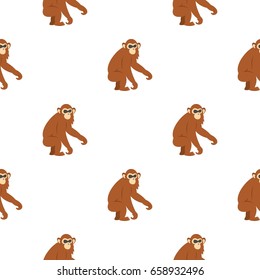 Dusky leaf monkey pattern seamless for any design vector illustration