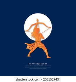 DUSSEHRA- abstract illustration of dussehra. vector