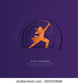 DUSSEHRA- Abstract Illustration Of Dussehra. Vector