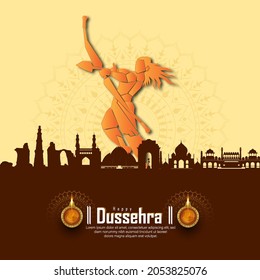 DUSSEHRA- abstract illustration of dussehra. vector