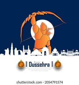 DUSSEHRA- abstract illustration of dussehra. vector