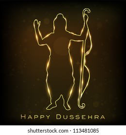 Dussehra festival background. EPS 10.
