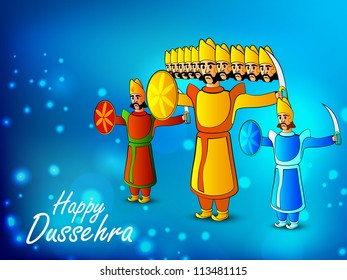 Dussehra festival background. EPS 10.