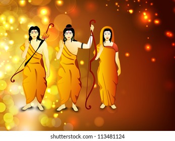 Dussehra festival background. EPS 10.