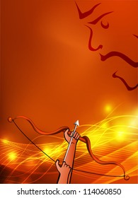 Dussehra festival background. EPS 10.