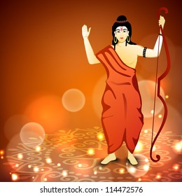 Dussehra festival background. EPS 10.