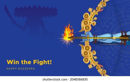 Dussehra festival background and navratri Durga puja celebration