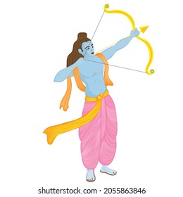 Dussehra Dios tiene tiro con arco