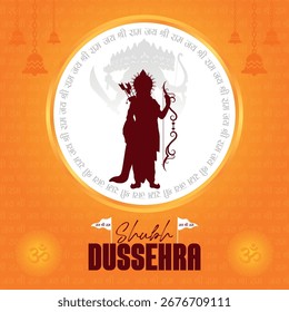 Dussehra Saudações com fundo bonito