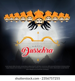 Dussehra es un festival hindú que simboliza el triunfo del bien sobre el mal, celebrado principalmente por la épica historia de la victoria de Lord Rama sobre el rey demonio Ravana.