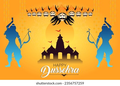 Dussehra es un festival hindú que simboliza el triunfo del bien sobre el mal, celebrado principalmente por la épica historia de la victoria de Lord Rama sobre el rey demonio Ravana.