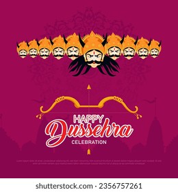 Dussehra es un festival hindú que simboliza el triunfo del bien sobre el mal, celebrado principalmente por la épica historia de la victoria de Lord Rama sobre el rey demonio Ravana.