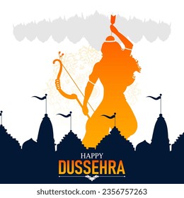 Dussehra es un festival hindú que simboliza el triunfo del bien sobre el mal, celebrado principalmente por la épica historia de la victoria de Lord Rama sobre el rey demonio Ravana.