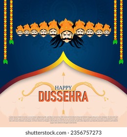 Dussehra es un festival hindú que simboliza el triunfo del bien sobre el mal, celebrado principalmente por la épica historia de la victoria de Lord Rama sobre el rey demonio Ravana.