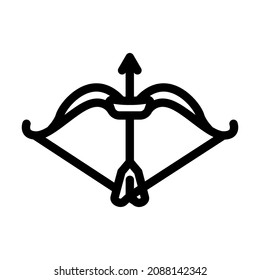 dussehra holiday line icon vector. dussehra holiday sign. isolated contour symbol black illustration