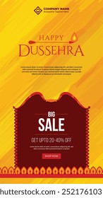 Dussehra, nav ratri, festival Offer template, durga puja Offer, Sale, discount Background, discount social story template