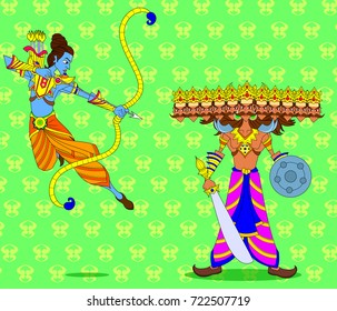  Dussehra Navratri festival of India poster