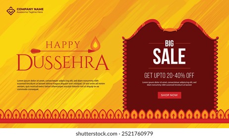 Dussehra, navratri, festival Offer template, durga puja Offer, Sale, discount Background, cover banner