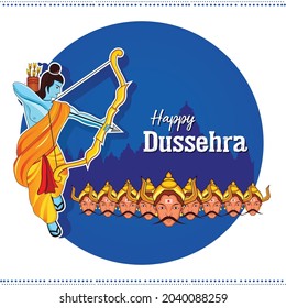 Dussehra Ram Ravan FIght Vector