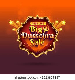 Dussehra Venta Plantilla de diseño de logotipo, grande, Plantillas de publicidad de compras en línea Vector en capas