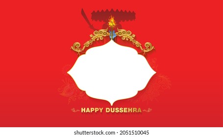 Dussehra vijayadashami festival celebration concept and ram with arrow and bow