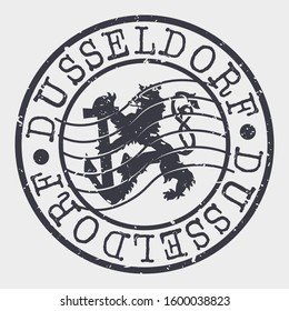 Dusseldorf Germany Stamp Postal. Silhouette Seal. Passport Round Design. Vector Icon. Design Retro Travel. National Symbol.
