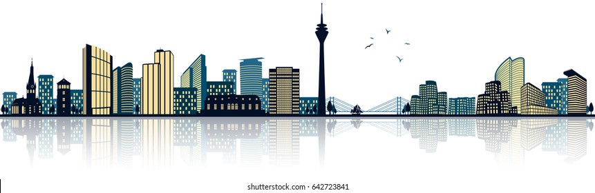 dusseldorf skyline (germany)