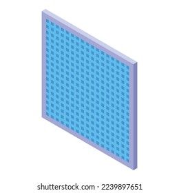 Dust air filter icon isometric vector. Clean bacteria. Health smoke