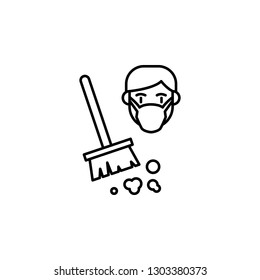 Dust, allergic icon. Element of problems with allergies icon. Thin line icon for website design and development, app development. Premium icon