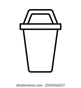 icono de cubo de polvo logotipo plano aislado símbolo
