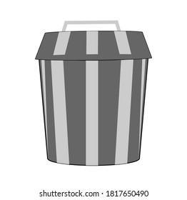 Dust Bin Trash Illustration Vector