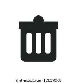 dust bin vector icon
